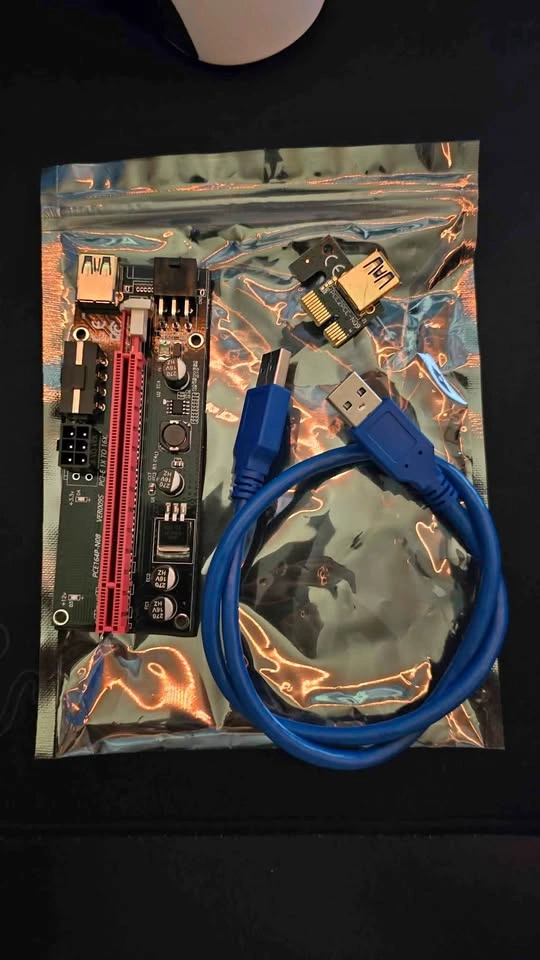 6x VER009S PCIE risers, 1X to 16X GPU riser