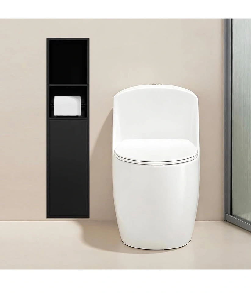Black Recessed Toilet Paper Holder Cabinet (31.5"x7"x4.9") - photo 4