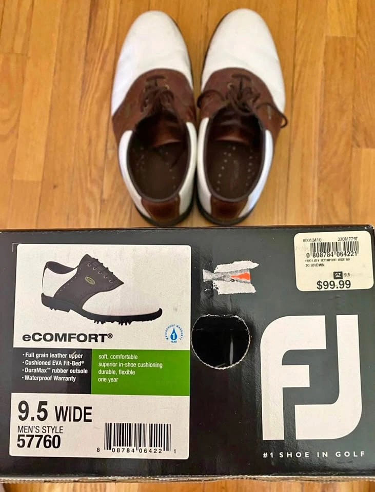 FootJoy eComfort Golf Shoes Size 9.5 Wide