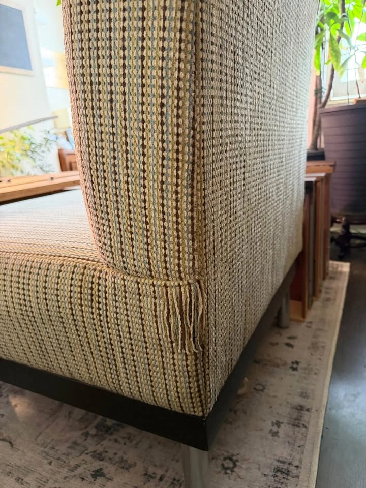 Set of 2 Striped Accent Chairs - photo 5