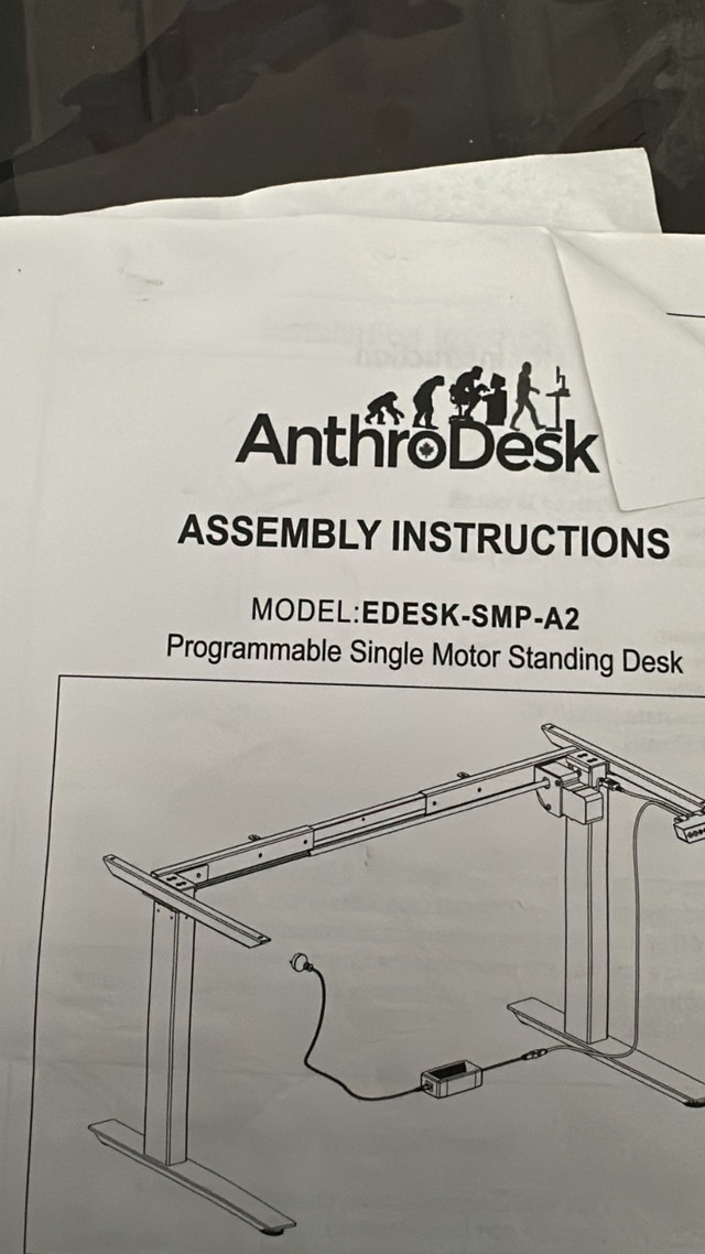 AnthroDesk Standing Desk 60" x 30" - photo 5