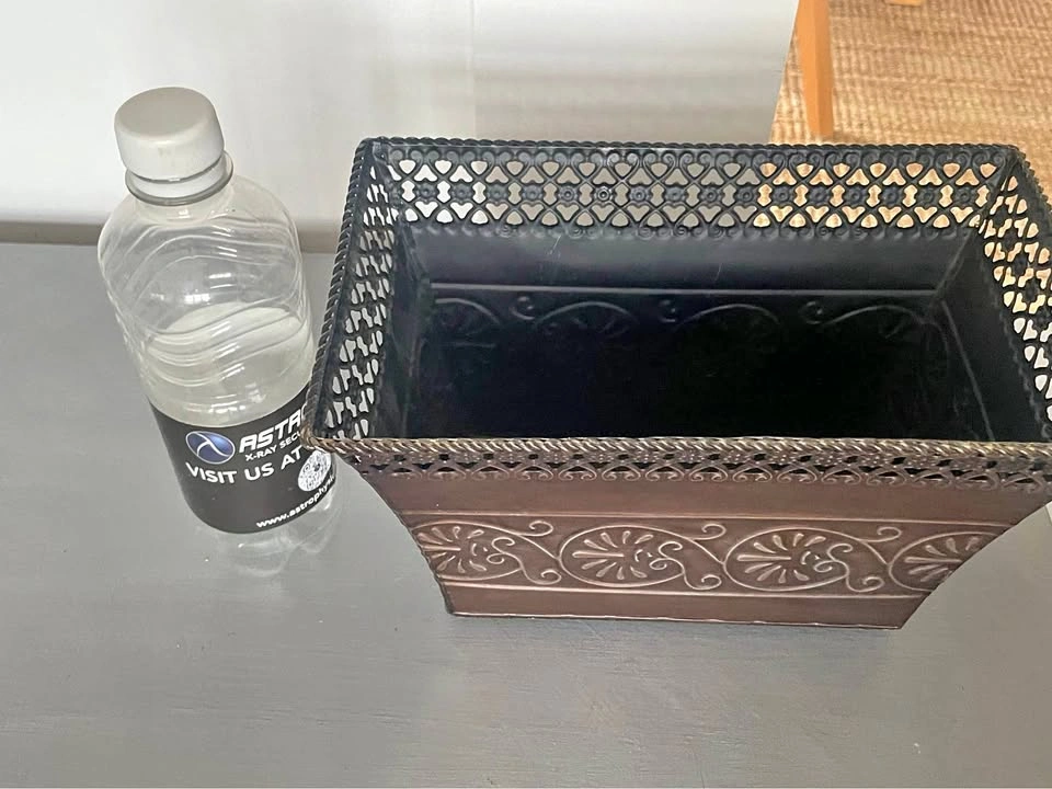 Decorative Bronze Metal Planter Basket