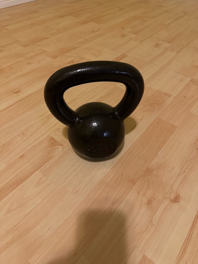 Workout Equipment Bundle 25 lb kettle bell rope step platform