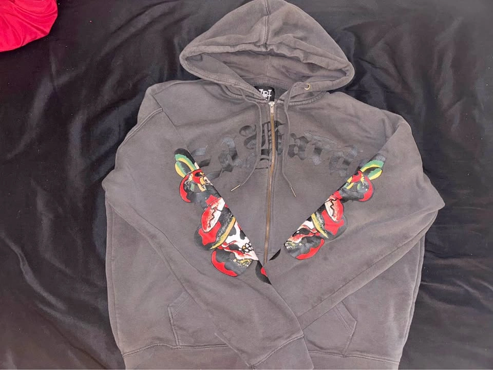 Ed Hardy Sun faded Zip Up