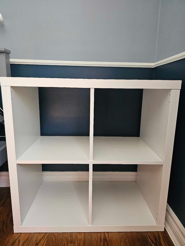 IKEA KALLAX 2x2 Shelf Unit — White, Excellent Condition