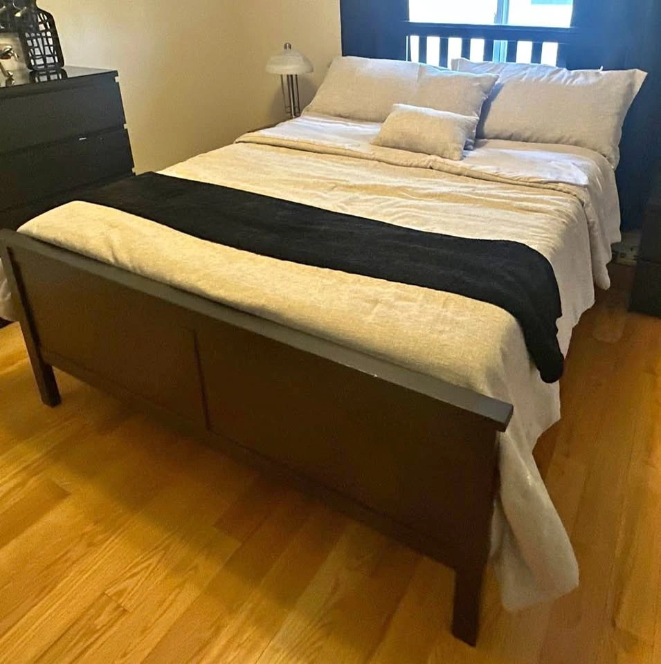 IKEA Hemnes Queen Bed Set with Mattress & Base