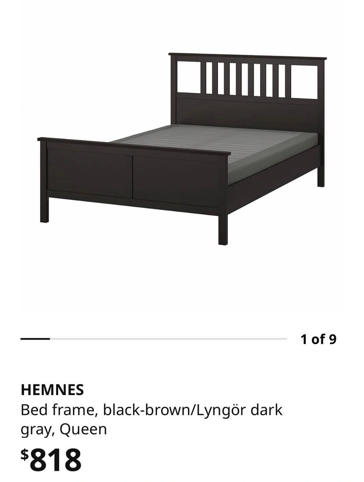 IKEA Hemnes Queen Bed Set with Mattress & Base - photo 2