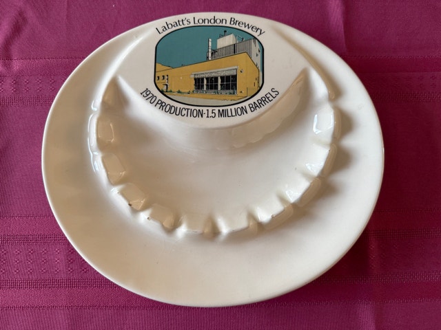 Labatt's London Brewery Ceramic Ashtray