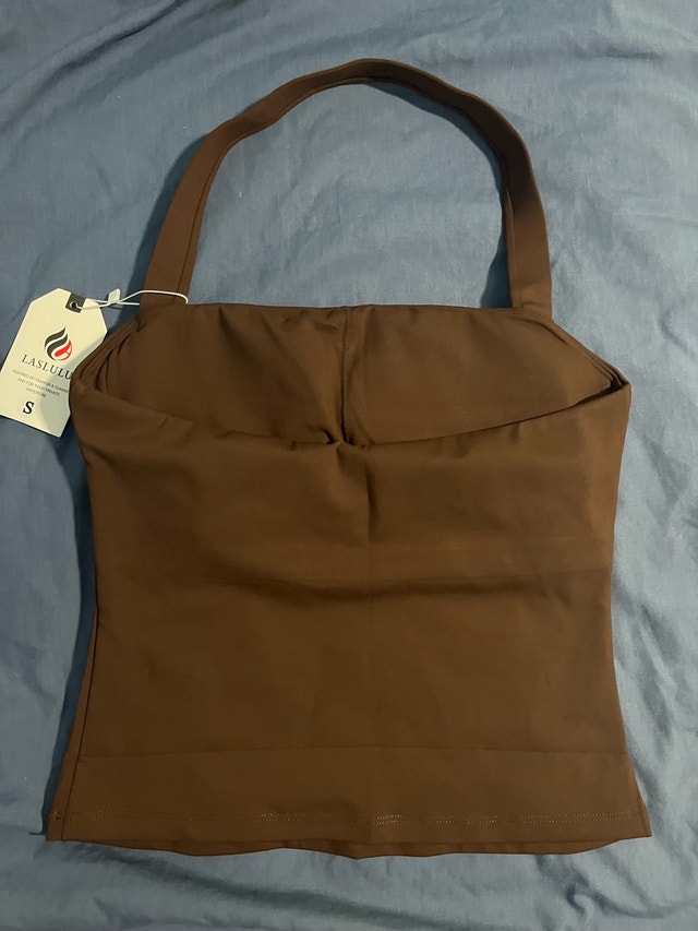 Laslulu Halter Tank Top Size S