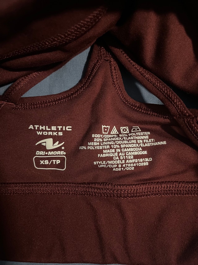 Athletic Works Sports Bra Size XS - photo 3