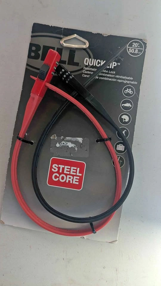 Bell Quick Zip Resettable Combo Lock