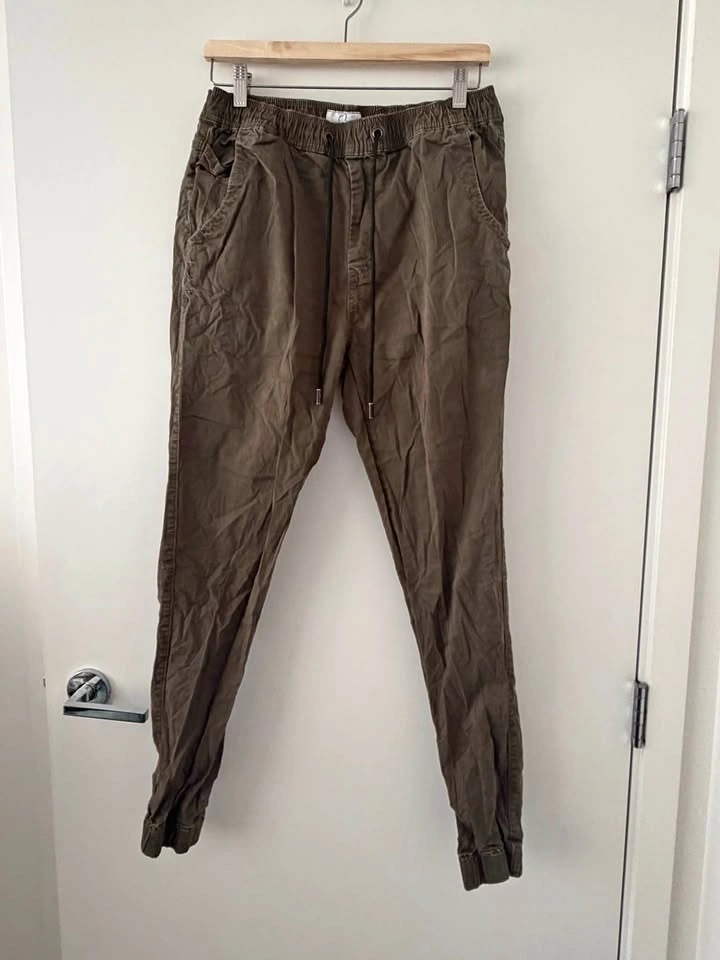 Men's Kuwala Large Olive Green Jogger Pants