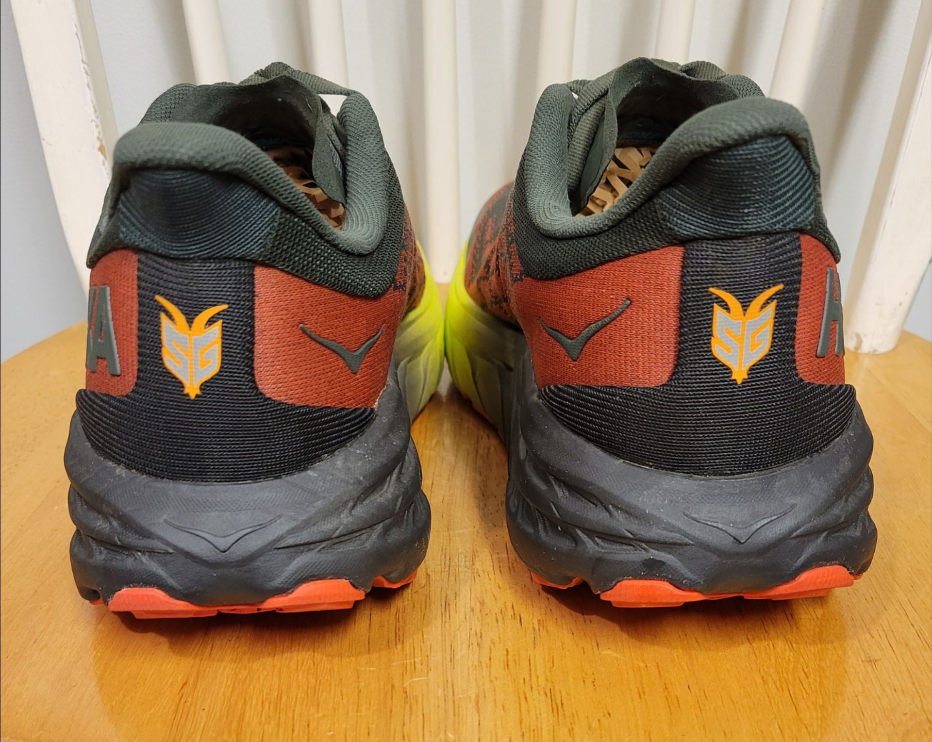 HOKA One Speedgoat 5 Thyme/Fiesta Trail Running Shoes Size 12 - photo 5