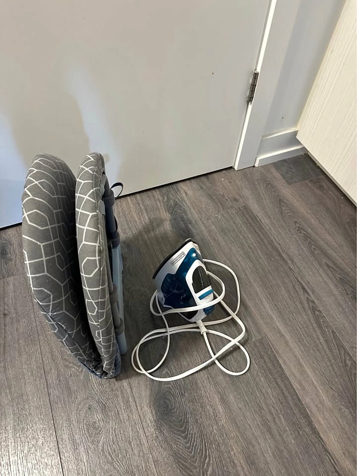 Black+Decker Steam Iron and Tabletop Ironing Board