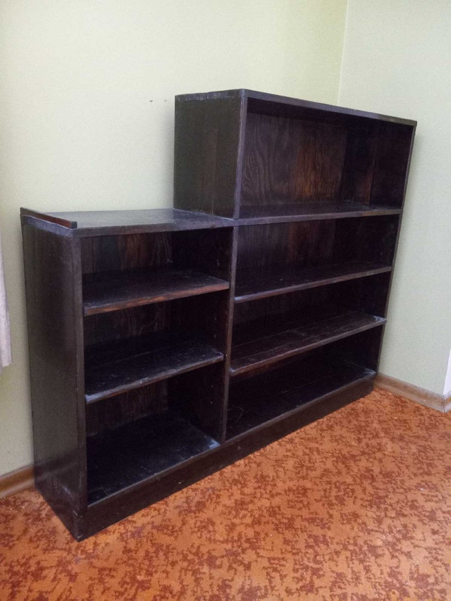 Solid wood bookcase