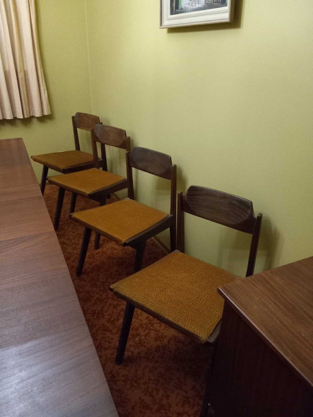 Teak dining table and chairs set - photo 3