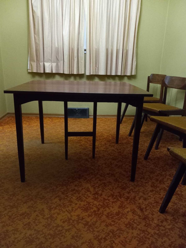 Teak dining table and chairs set - photo 5