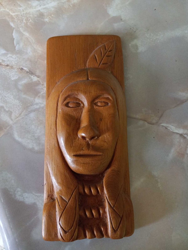 Wooden Indigenous Wall Hanging