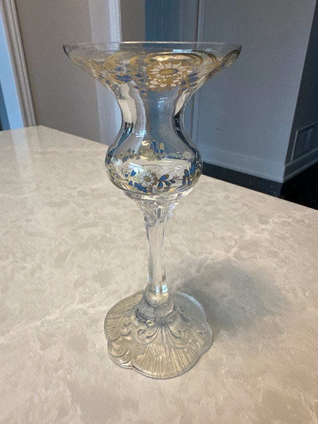 Rosenthal Monbijou Classic Rose Collection crystal candle holder
