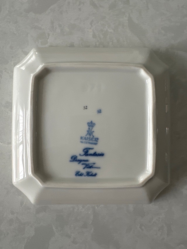 Kaiser Porzellan (Kaiser Porcelain) VTG square decorative dish - photo 3