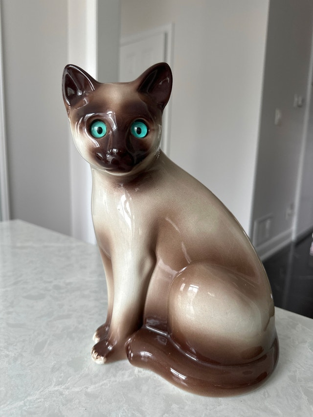Ceramic vintage Siamese cat figurine by ELPA ALCOBACA, Portugal. - photo 2