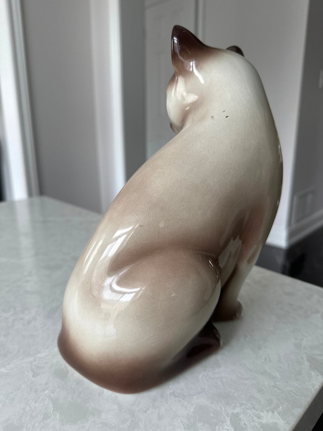 Ceramic vintage Siamese cat figurine by ELPA ALCOBACA, Portugal. - photo 4