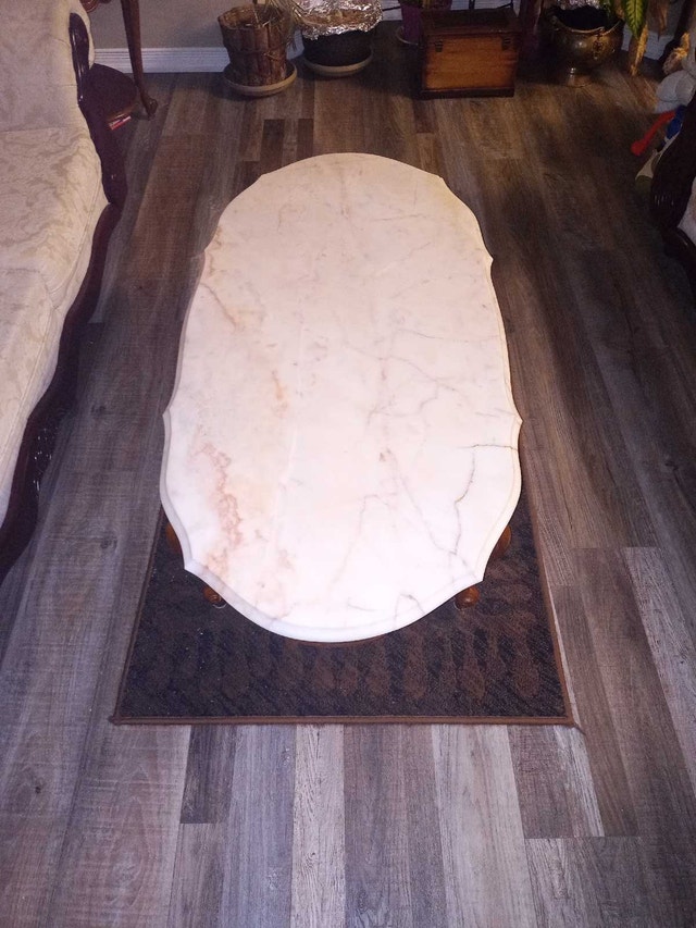 Marble top Coffee table Set