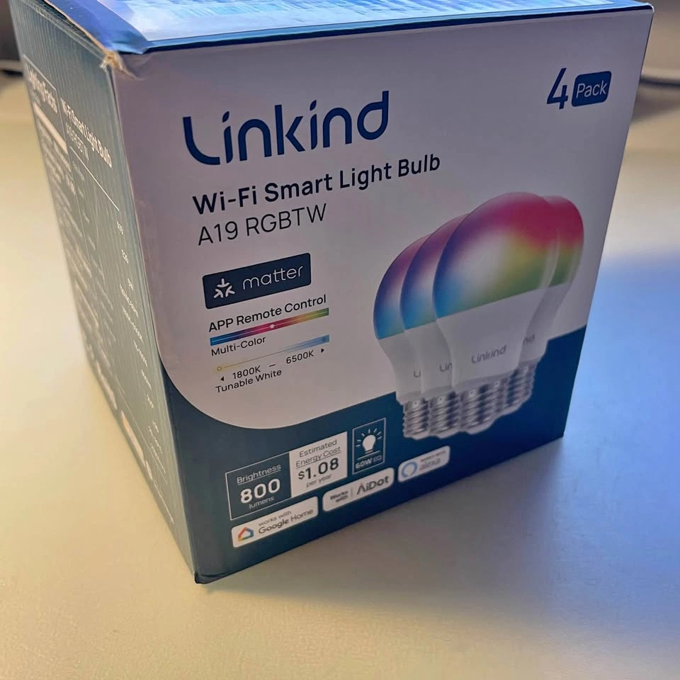 Linkind Matter Smart Light Bulbs 4 Pack