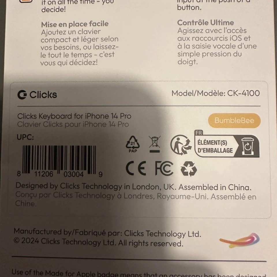 IPhone 14 Pro Clicks Keyboard Case Brand New! - photo 4