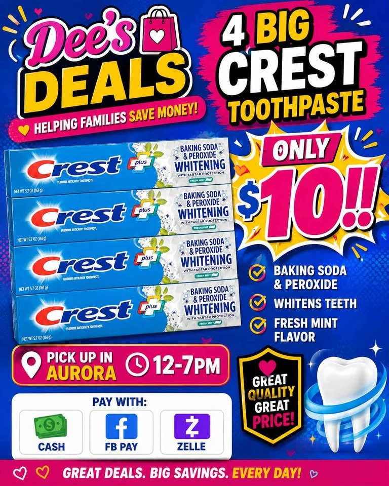 Big Crest sale: 4 for $10 or 10 for $20 - photo 2