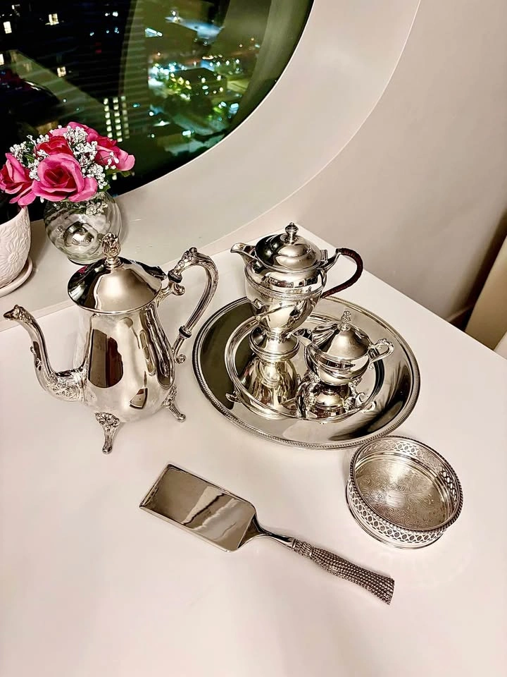 Vintage Silver-Plated Tea and Coffee Service Set