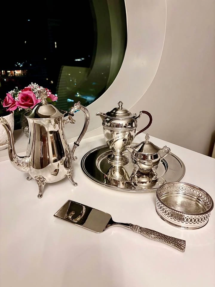 Vintage Silver-Plated Tea and Coffee Service Set - photo 2