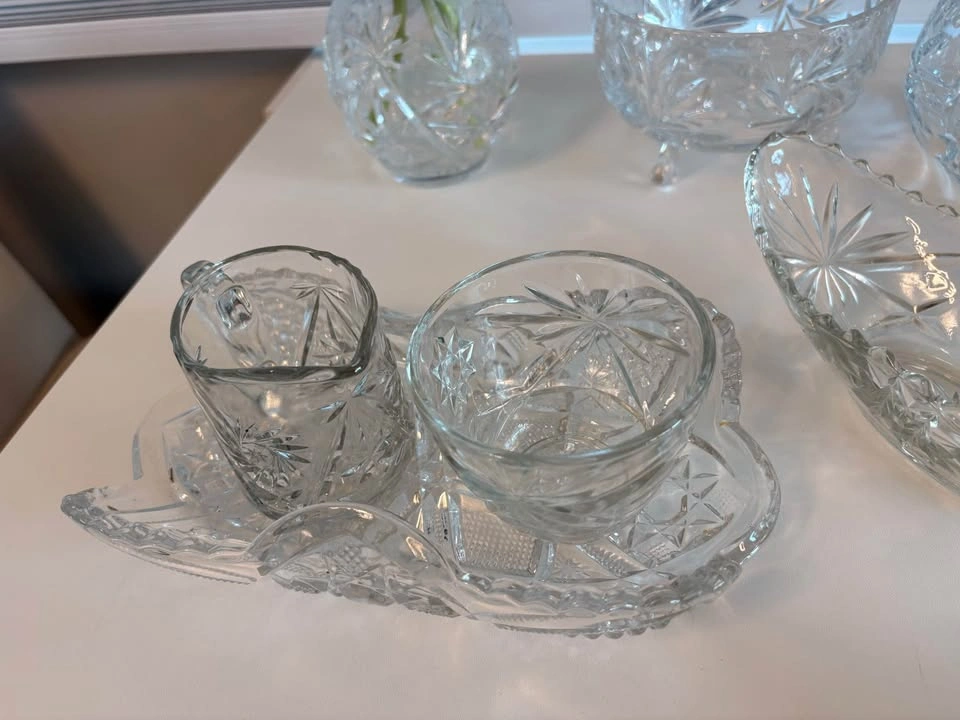 Vintage Set of Glass and Crystal Bowl Collection - photo 4