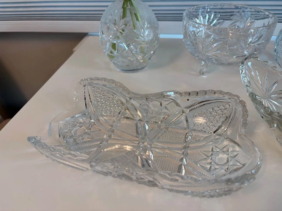 Vintage Set of Glass and Crystal Bowl Collection - photo 5