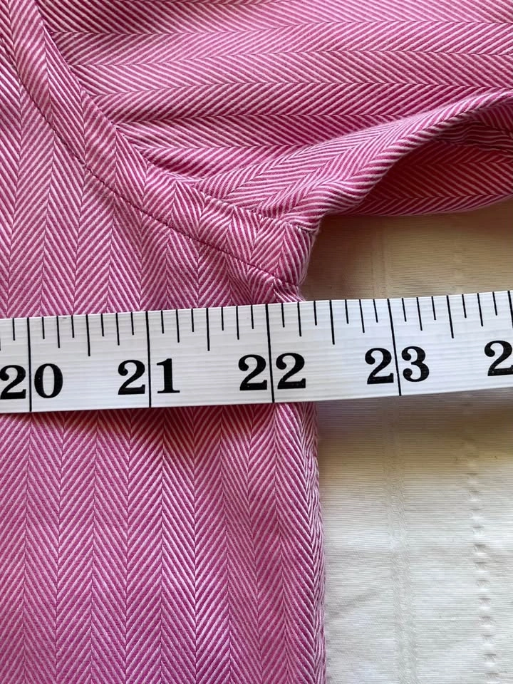 Hugo Boss Black Label Pink Herringbone Dress Shirt Size 16.5 - photo 4