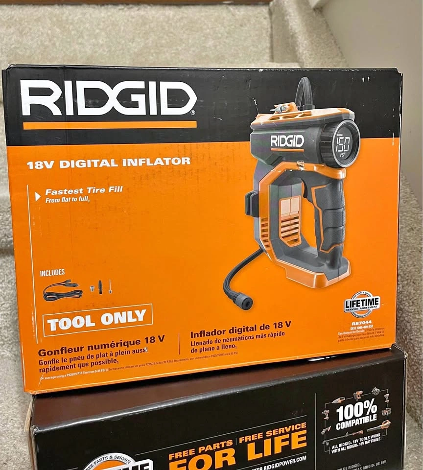 RIDGID 18V Digital Inflator R87044 Tool Only