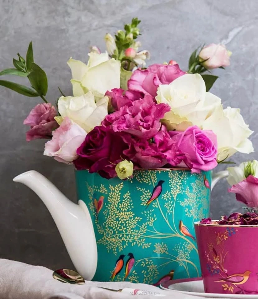 Portmeirion Sara Miller Chelsea Teapot, 2 Pint Floral - photo 2