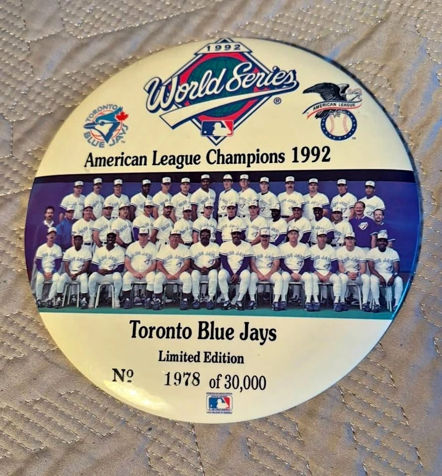Toronto Blue Jays 1992 World Series Champions Limited Edition Pi