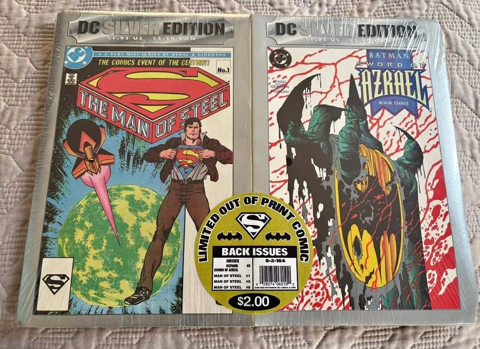 DC Comics Silver Edition The Man of Steel No.1 and Batman