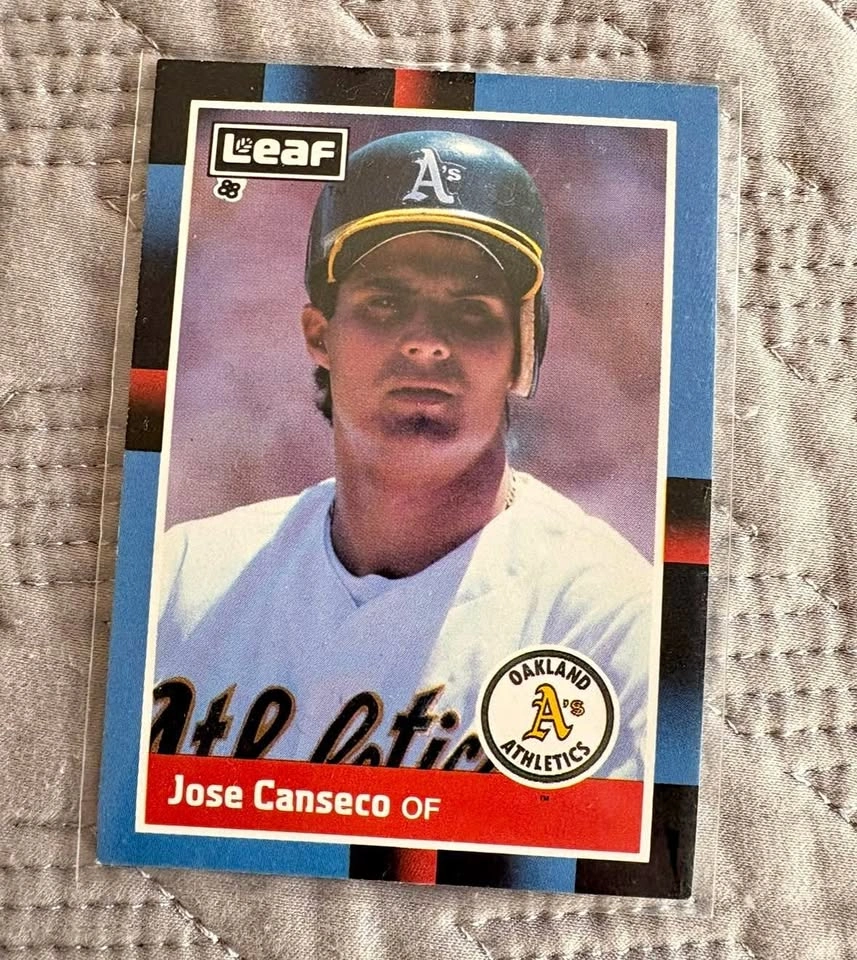 Leaf 88 Jose Canseco Oakland A's Baseball Card