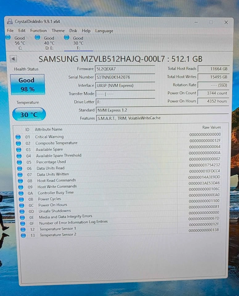 Samsung PM981 512GB NVMe M.2 2280 SSD - photo 2
