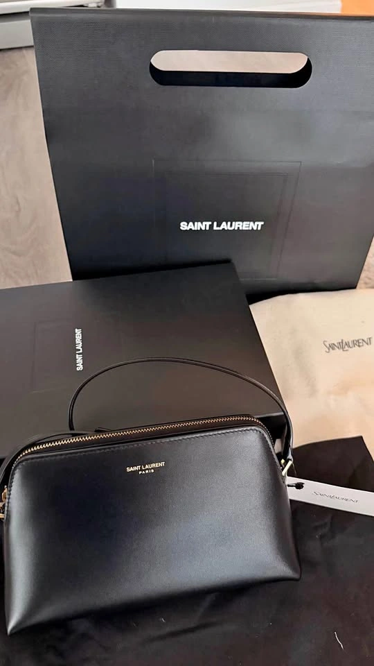 YSL PARIS MINI ZIP UP SHOULDER BAG (calfskin)