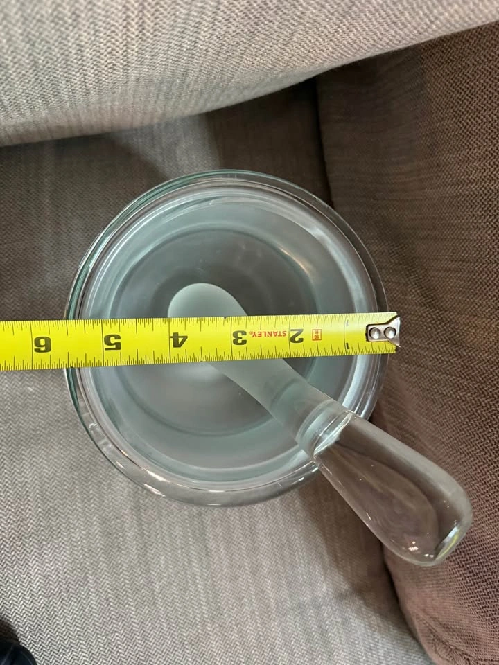 Heavy glass mortar and pestle - photo 3