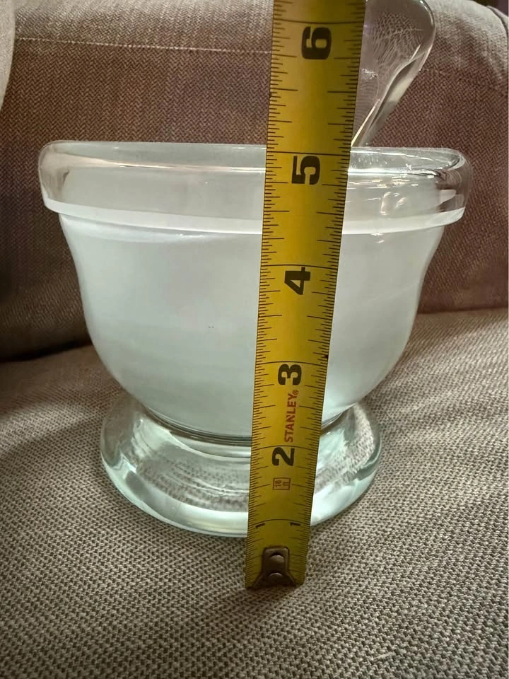 Heavy glass mortar and pestle - photo 4