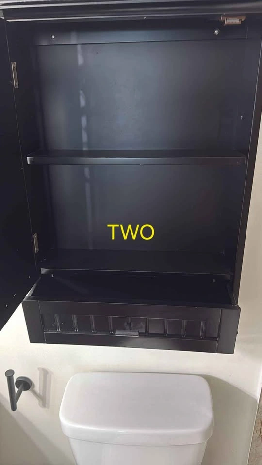 Vanity with quartz countertop + Black Mirrored Medicine Cabinet - photo 5