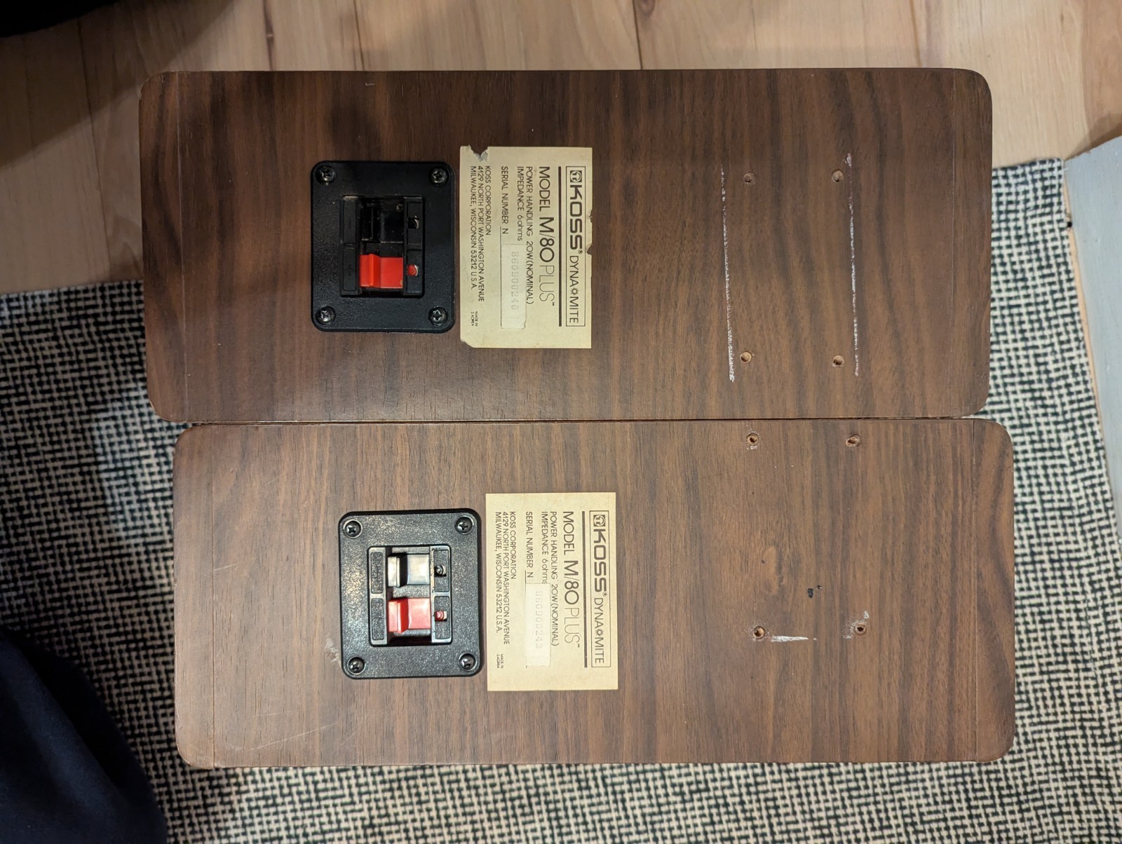 Vintage Koss Dyna-Mite M/80 Plus Bookshelf Speakers - photo 3