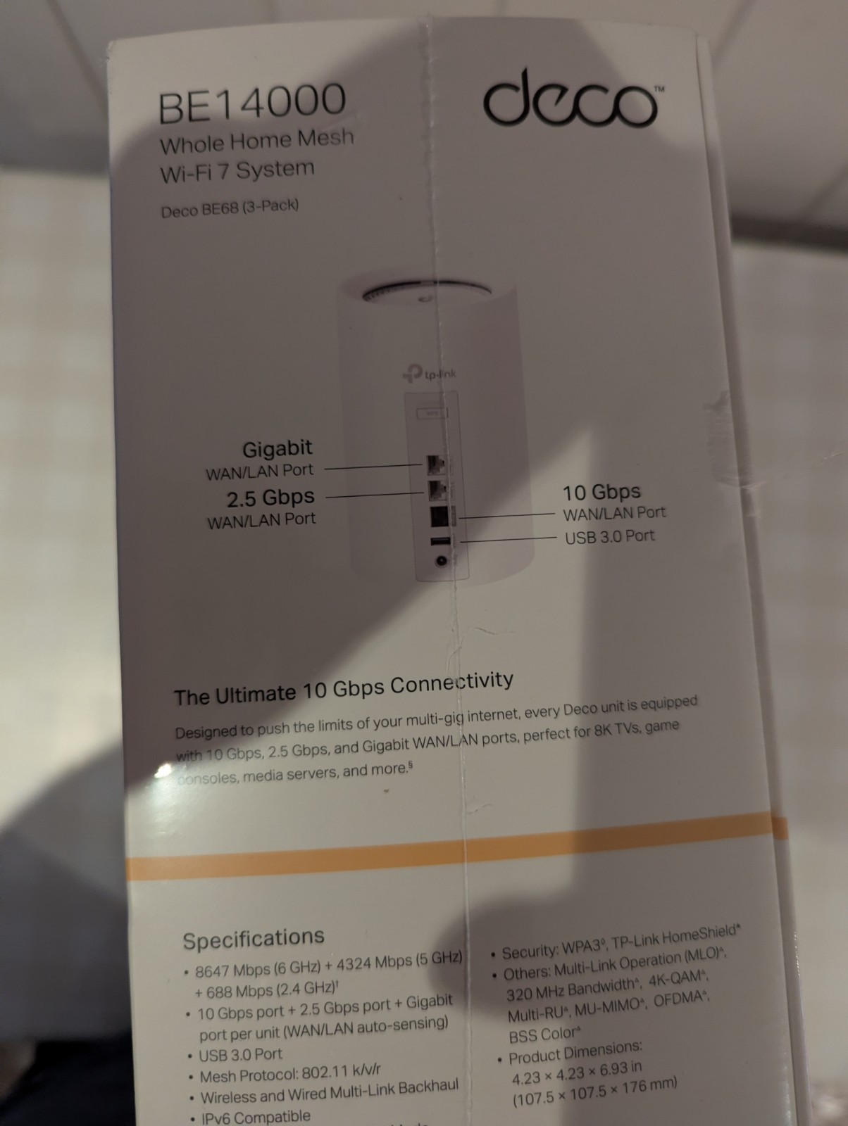 TP-Link Deco 7 Pro BE14000 Tri-Band Wi-Fi 7 Mesh Router - photo 5