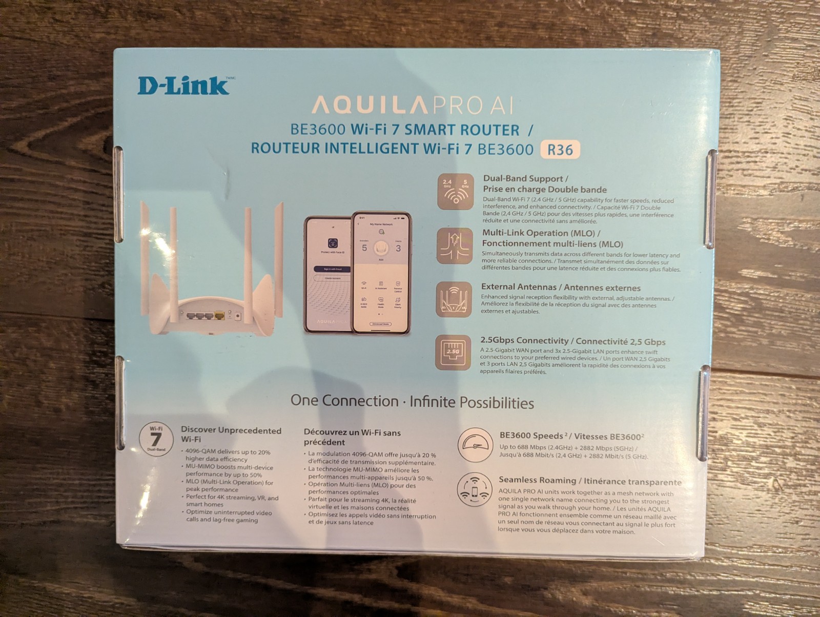 D-Link AQUILA PRO AI BE3600 Wi-Fi 7 Smart Router 2.5Gbe - photo 2
