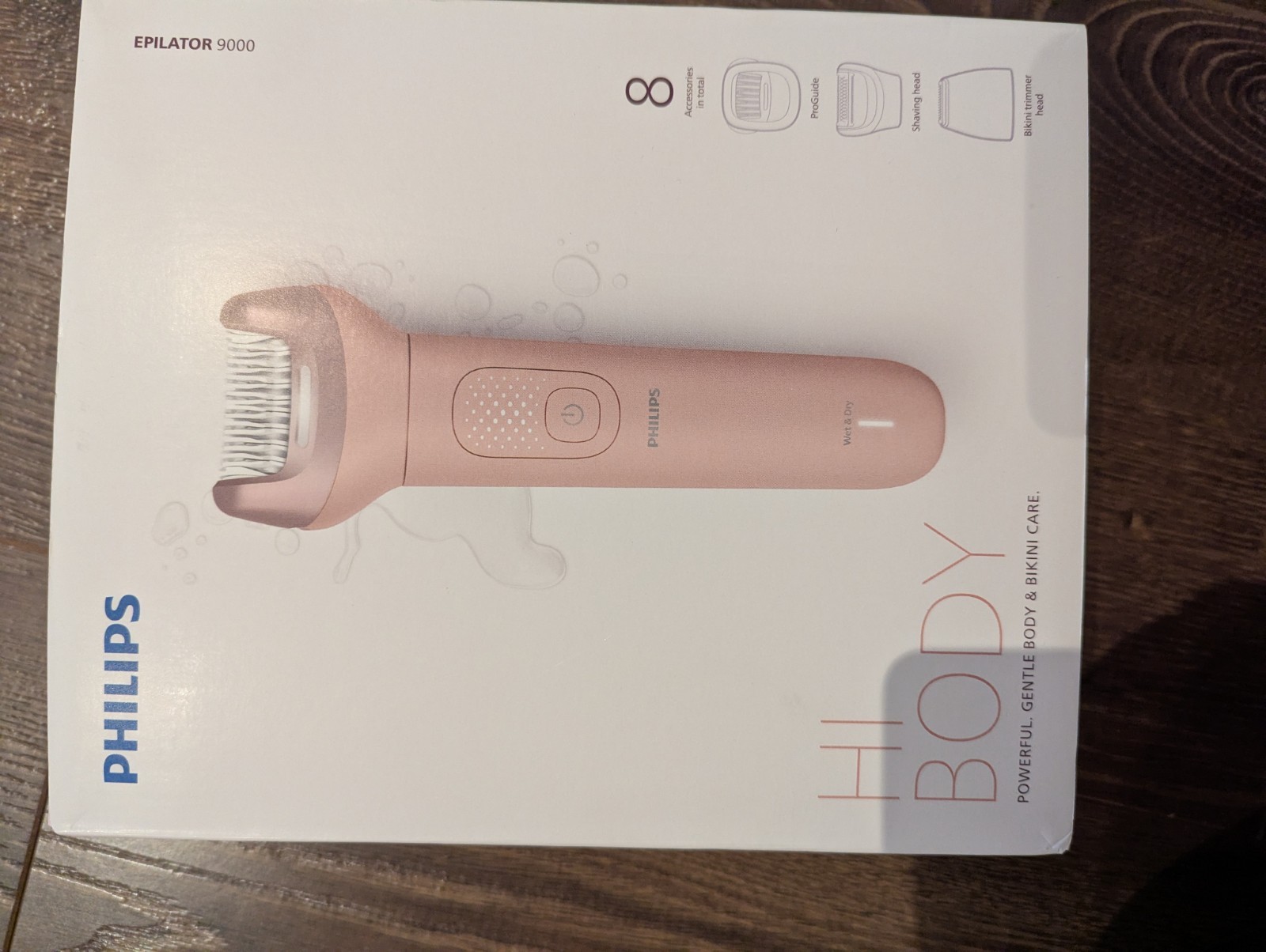 Cordless Electric Epilator Wet Dry Series 9000 8 Accessories Phi - photo 2