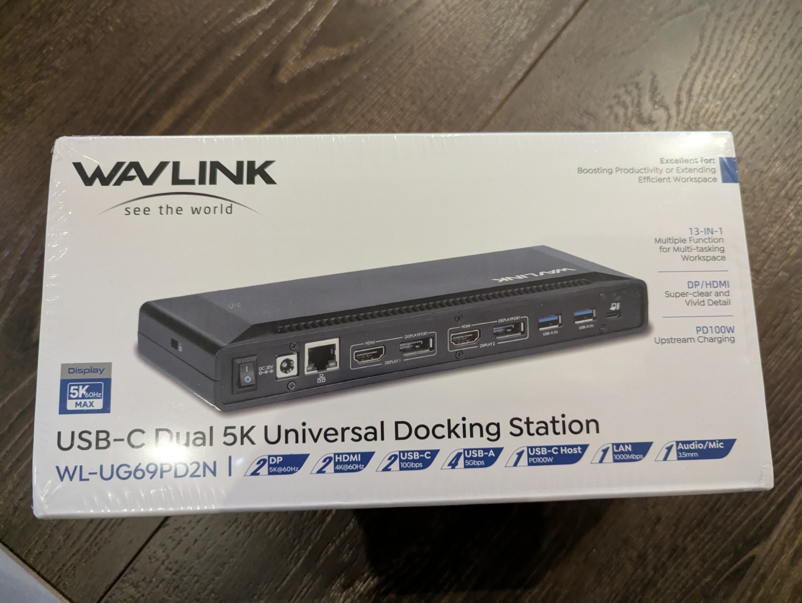 WAVLINK WL-UG69PD2 USB-C Dual 4K - Sealed